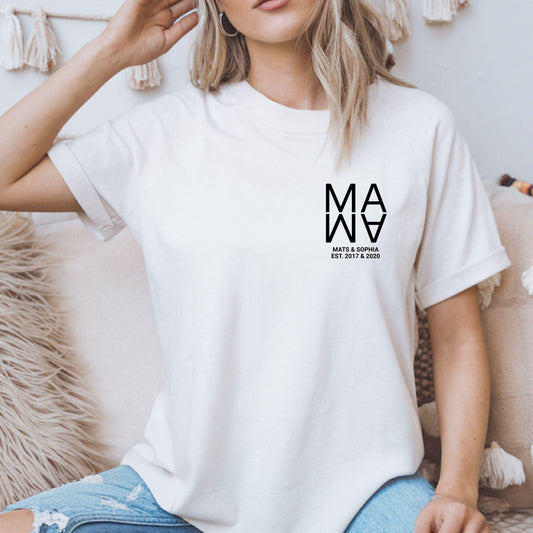 Mama Shirt personalisiert mit Kindername & Geburtsjahr - Ansicht 2