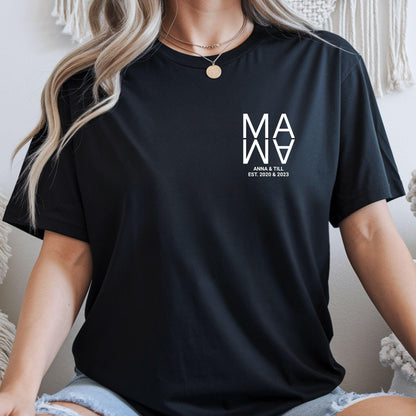 Mama Shirt personalisiert mit Kindername & Geburtsjahr - Ansicht 1