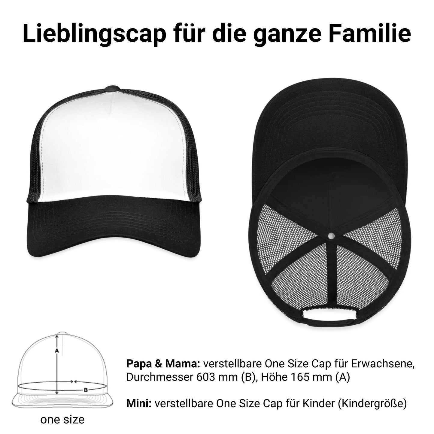 Mama Papa Mini Trucker Cap - personalisiert mit Name & Jahr