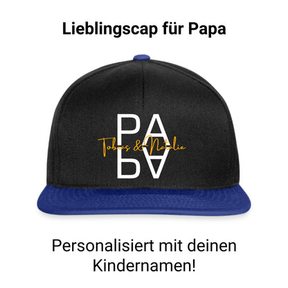 Snapback Cap Papa - personalisiert mit Kindernamen - Geschenk für Papa - Ansicht 4