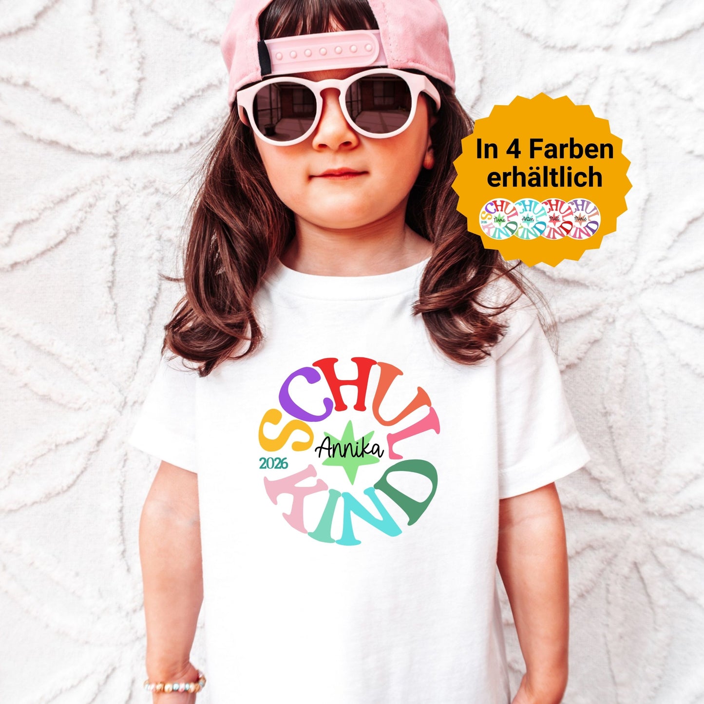 Schulkind Shirt personalisiert mit Name - Einschulung 2026