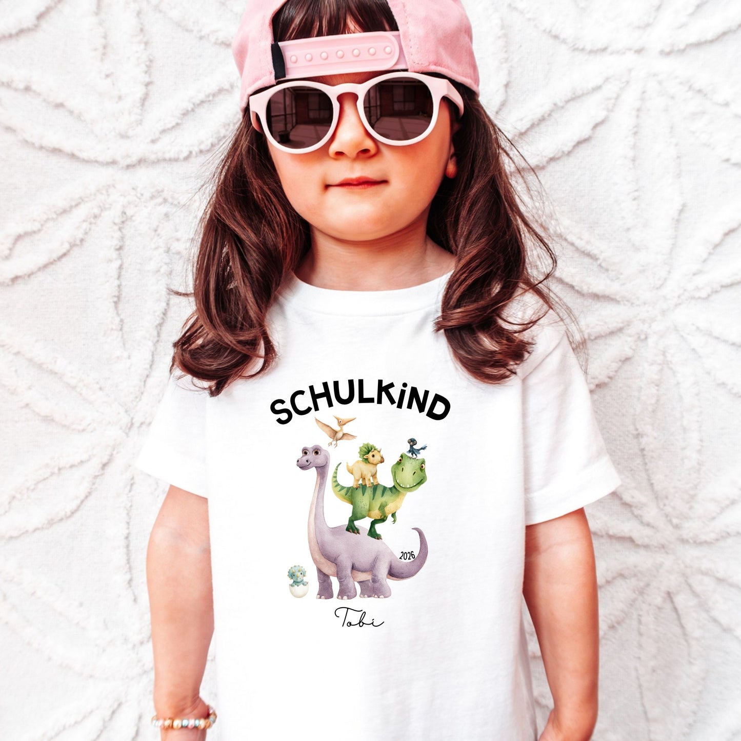 Dino Einschulung Shirt personalisiert mit Name & Schuljahr